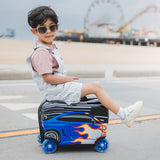 Race Car Ride-on Luggage | Light up Wheels