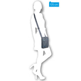 Organised shoulder pocketbook with Blue Square