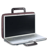 Leather notepad holder,A4 format, stowaway handles, shoulder strap and iPad®/iPad®Air compartment Stationery