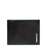Men’s wallet with coin pocket Blue Square