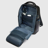 laptop and iPad® backpack with shoe compartment, rain protection, bike helmet strap, anti-theft cable, USB and USB Type-C ports