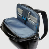 laptop and iPad® backpack with shoe compartment, rain protection, bike helmet strap, anti-theft cable, USB and USB Type-C ports