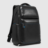 laptop and iPad® backpack with shoe compartment, rain protection, bike helmet strap, anti-theft cable, USB and USB Type-C ports
