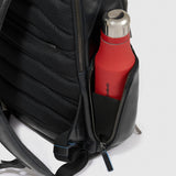 laptop and iPad® backpack with shoe compartment, rain protection, bike helmet strap, anti-theft cable, USB and USB Type-C ports