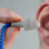 Reusable Silicone Ear Plugs with cord and carrying case